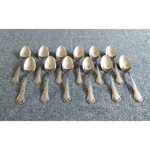 Oneida Chateau Teaspoons Lot of 12 Oneidacraft Deluxe Stainless Flatware‎